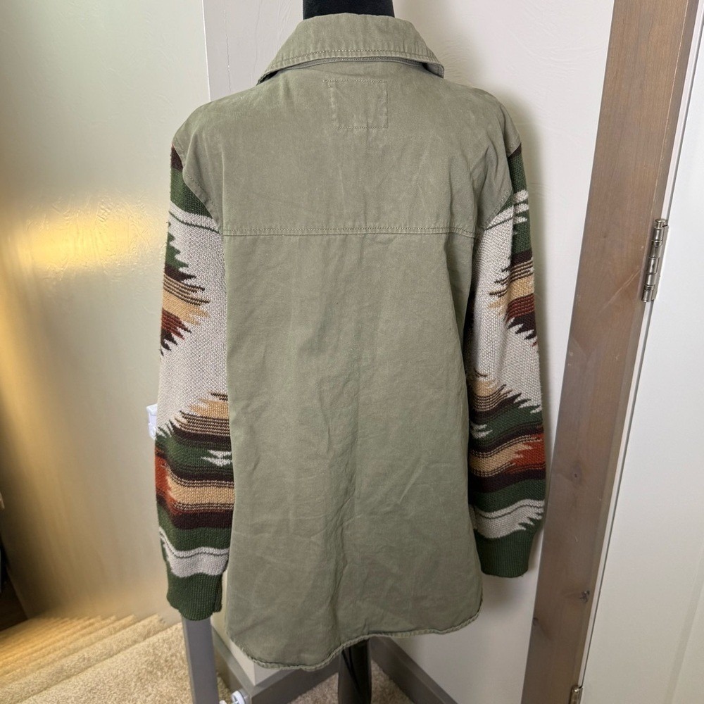 Thread & Supply Button Up Jacket Southwestern Navajo Blanket Print Western M - Picture 5 of 7